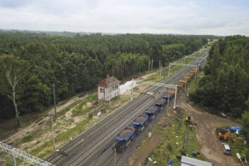 Zdjęcie: widok z góry na stacje Chociw Łaski
