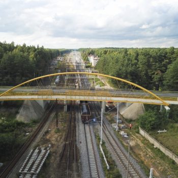 Zdjęcie: widok z góry na stacje Herby Nowe