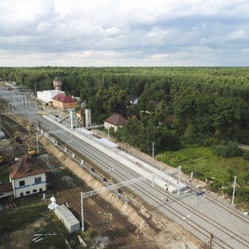 Zdjęcie: widok z góry na stacje Herby Nowe