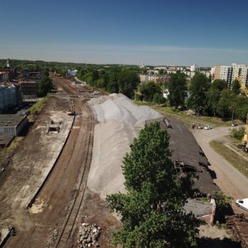 Zdjęcie: Stacja Chorzów Miasto po likwidacji starego peronu.