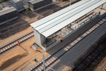 Kwiecień 2022: Nowy peron w Zawierciu skończony