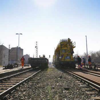 Zdjęcie: prace budowlane na stacji kolejowej Chorzów Miasto