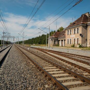 Zdjęcie: widok na stacje kolejową Wręczyca.