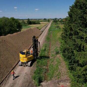 Zdjęcie przedstawia palownice na szlaku Ełk - Stare Juchy.