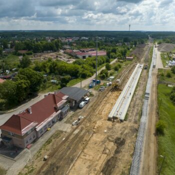 Zdjęcie: prace budowlane w Wydminach.