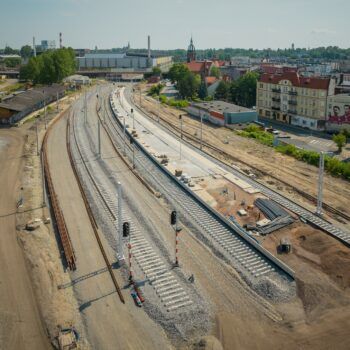 Zdjęcie: budowa stacji Chorzów Miasto.
