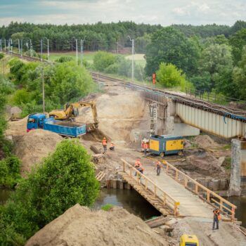 Zdjęcie: Budowa most nad Widawą